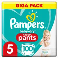 Pampers Baby Dry Nappy Pants 5 Junior 100 luiers 12 - 17 kg Giga Pack 