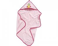 Playshoes badcape Uiltje Roze-100 x 100 cm