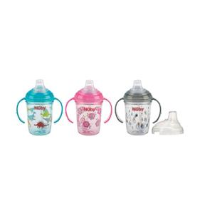 Nuby Antilekbeker met Handvatten tritan 240ml roze 6m+