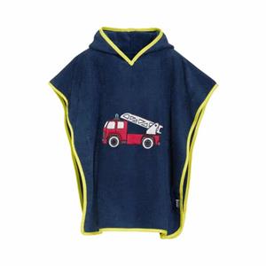 Playshoes Terry poncho brandweer marine