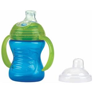Nuby drinkbeker Swirl anti lek 240 ml blauw