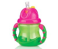 Nuby drinkbeker Flip It anti lek 240 ml groen