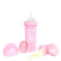 TWISTSHAKE Twist shake Drinkflesje anti-koliek 260 ml pastel roze