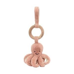 Jellycat Odell Octopus Wooden Ring Toy - 21cm