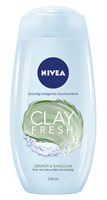 Nivea Clay fresh douchecrème gember & basilicum 250ml