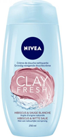 Nivea Clay fresh douchecrème hibiscus & witte salie 250ml