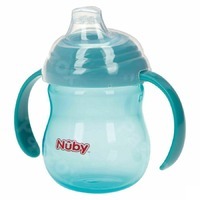 Nuby antilekbeker met handvatten 270ml aqua