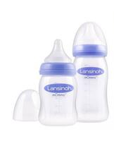 LANSINOH Weithalsflasche 160 ml mit Sauger S 1 Stück