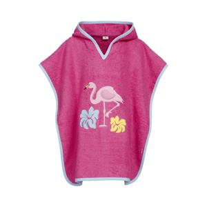 Playshoes badponcho flamingo junior katoen roze