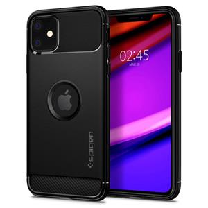 Spigen Rugged Armor iPhone 11 Cover - Zwart