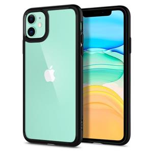 Spigen Ultra Hybrid iPhone 11 Cover - Zwart / Doorzichtig
