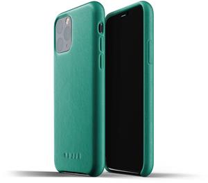Mujjo Premium Volledig Leren iPhone 11 Pro Hoesje - Groen