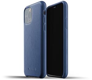 Mujjo Premium Volledig Leren iPhone 11 Pro Hoesje - Blauw