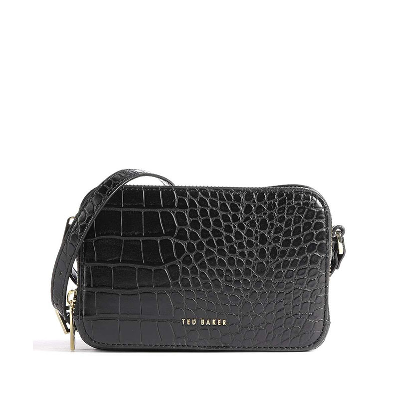 tedbaker Ted Baker - Stina Croc Effect Camera Bag Black