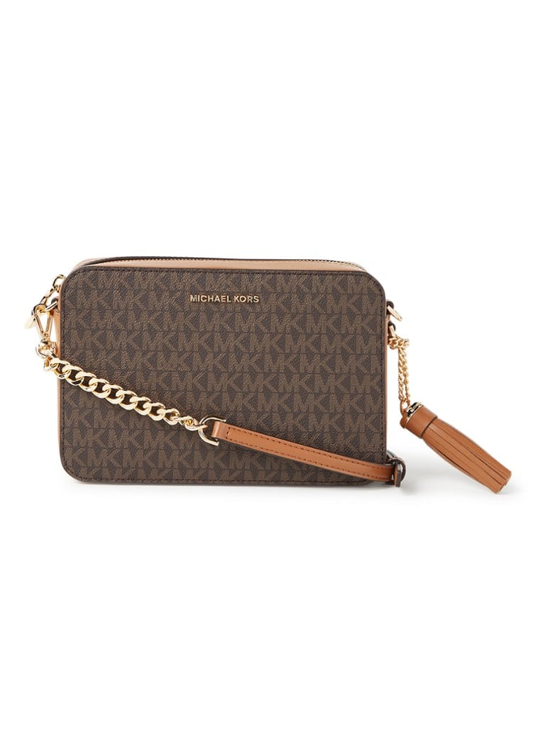 Michael Kors Jet Set Medium crossbodytas met logoprint