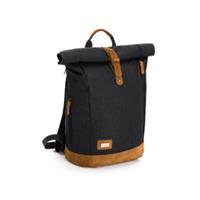 Fillikid Wickelrucksack »Berlin, schwarz melange«, inkl. Wickelauflage