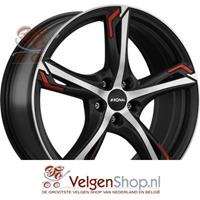 Ronal R62 red Jetblack matt frontkopiert 8x19 5x112 ET45