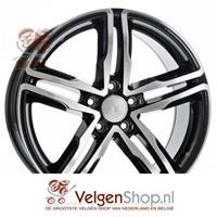 Wheel World WH11 Black High Gloss Polished 17 inch