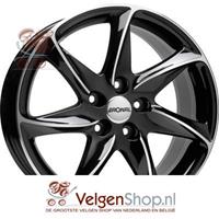 Ronal R51 Jetblack frontkopiert 6.5x15 5x114.3 ET45