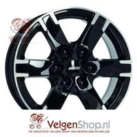 Alutec Titan Diamant schwarz frontpoliert 7.5x17 6x139.7 ET38