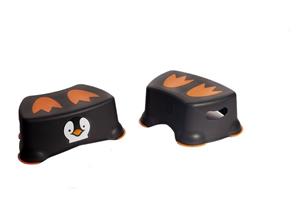 toiletkrukje Pinguin 26,2 x 14,6 cm zwart/oranje