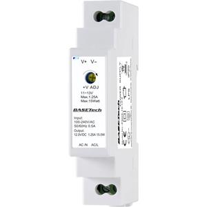 basetech PSDS-15-12-2 DIN-rail netvoeding 12 V 1.25 A 15 W 1 x