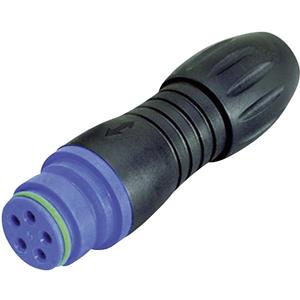binder 99-9106-60-03-1 Ronde stekker Bus, recht Serie (ronde connectors): 720 Totaal aantal polen: 3 1 stuk(s)