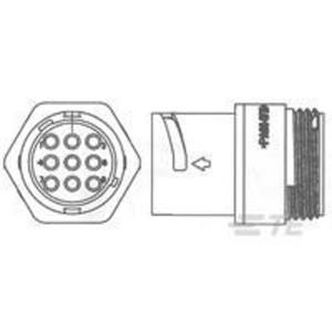 teconnectivity TE Connectivity 1445825-3 Ronde stekker Stekker, inbouw Serie (ronde connectors): CPC Totaal aantal polen: 9 1 stuk(s)