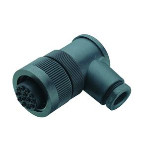binder 99-0718-70-13-1 Ronde stekker Bus, haaks Serie (ronde connectors): 694 Totaal aantal polen: 12 + PE 1 stuk(s)