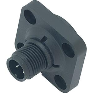 binder 76 4331 0011 00004-0200 Miniatuur-rondconnector Flensstekker Totaal aantal polen: 4 1 stuk(s)