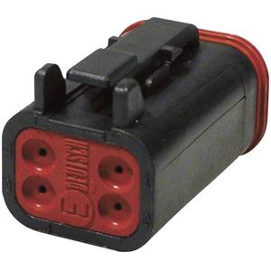 teconnectivity TE Connectivity DT 06-4 S-CE06 Ronde connector Bus, recht Totaal aantal polen: 4 Serie (ronde connectors): DT 1 stuk(s)