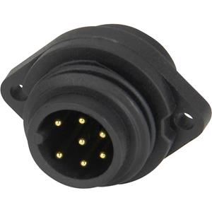 Weipu 814060 Ronde stekker Stekker, inbouw verticaal Serie (ronde connectors): WA Totaal aantal polen: 6 + PE 1 stuk(s)