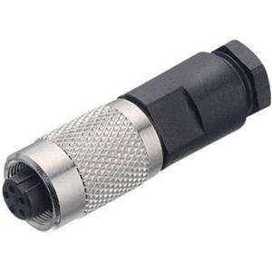 Binder 99-0406-00-03 Ronde connector Koppeling, recht Totaal aantal polen: 3 Serie (ronde connectors): 712 1 stuk(s)