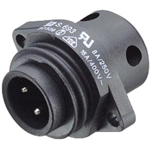 binder 09-4223-00-04-1 Ronde stekker Stekker, inbouw Serie (ronde connectors): 693 Totaal aantal polen: 3 + PE 1 stuk(s)