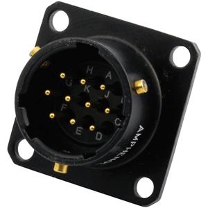 Amphenol 62IN 12E 12 8P 624 Ronde connector Stekker, inbouw Serie (ronde connectors): 62IN Totaal aantal polen: 8 1 stuk(s)