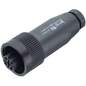 binder 99-4222-00-04-1 Ronde stekker Bus, recht Serie (ronde connectors): 693 Totaal aantal polen: 3 + PE 1 stuk(s)