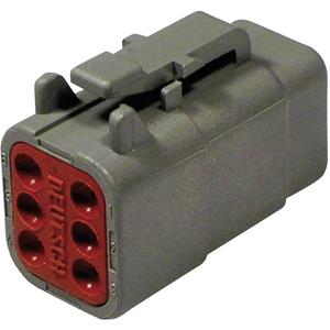 teconnectivity TE Connectivity DTM 06-6 S Ronde connector Stekker, recht Totaal aantal polen: 6 Serie (ronde connectors): DTM 1 stuk(s)