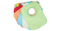 6er Pack Baby Schlupf Lätzchen Klettverschluss abwaschbar wasserdicht. Baumwolle mehrfarbig Gr. 200 x 280