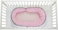 Motherhood 2in1 multifunktionales Babynest inkl. abnehmbares Rand - Junior sleepy-C, Babybett, mit Öko-Tex Standard 100 - rosa classics