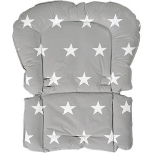 roba Stoelverkleiner bekleed Little Stars 50x65x3,5 cm grijs