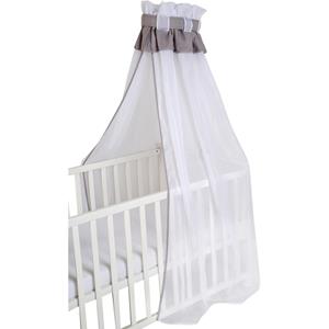 Veilige overkapping voor babybedjes uni, lichtgrijs