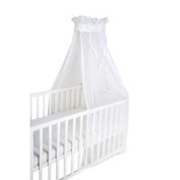 Roba Veilige overkapping voor babybedjes uni, wit, mesh