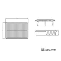 Blue Print Luchtfilter ADBP220029