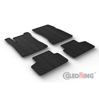 GledRing Rubbermatten voor passend voor Mercedes GLB (X247) 11/2019- (T profiel 4-delig + montageclips) GL0511