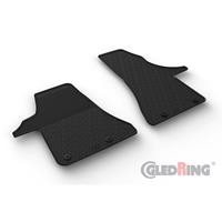 GledRing Rubbermatten voor passend voor Volkswagen Transporter T6.1 2020- (G profiel 2-delig + montageclips) GL0904