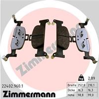 Zimmermann Remblokkenset, schijfrem rd:z 224029601