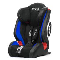 Sparco kinderstoel F1000KI (Isofix) Zwart/Blauw 9 tot 36 kg, 9 maanden t/m 12 jaar (E4-R44) SP926IBL