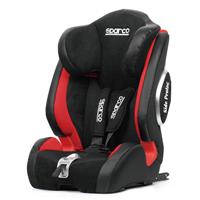 Sparco kinderstoel F1000KI (Isofix) Zwart/Rood 9 tot 36 kg, 9 maanden t/m 12 jaar (E4-R44) SP926IRD