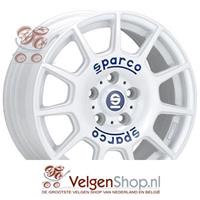 SPARCO TERRA. WIT BLAUW LETTER
