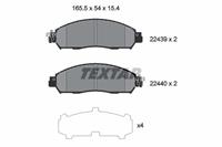 Textar Remblokkenset, schijfrem 2243903
